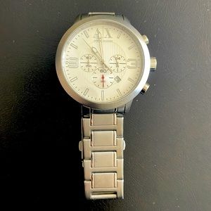 Armani Exchange Men’s silver watch